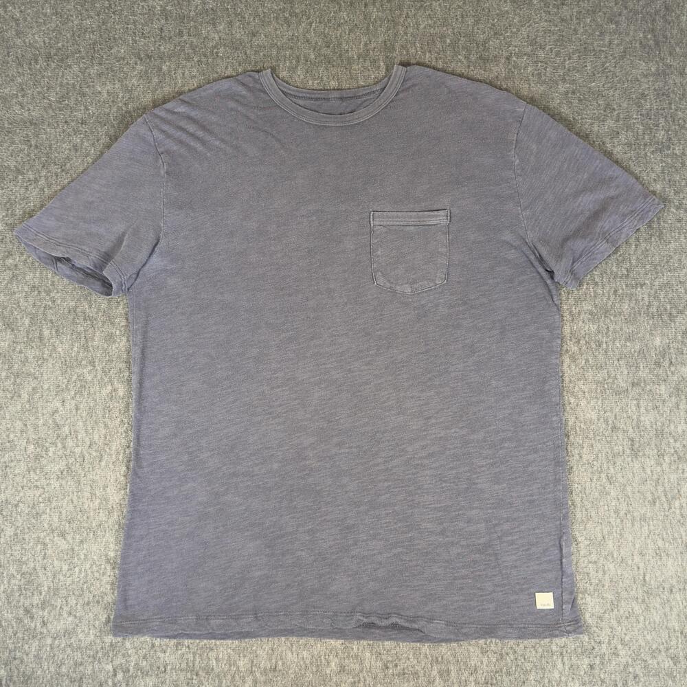 Vuori RIse Shirt Mens Large Gray Pocket Soft Jersey Crewneck Tee T-Shirt V182